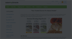 Desktop Screenshot of natureselements.net