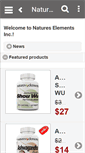 Mobile Screenshot of natureselements.net